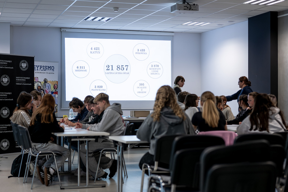 Zajęcia, które uczą pamięci: uczniowie prowadzą „Śledztwo katyńskie”. Fot.: IPN Krzysztof Łojko