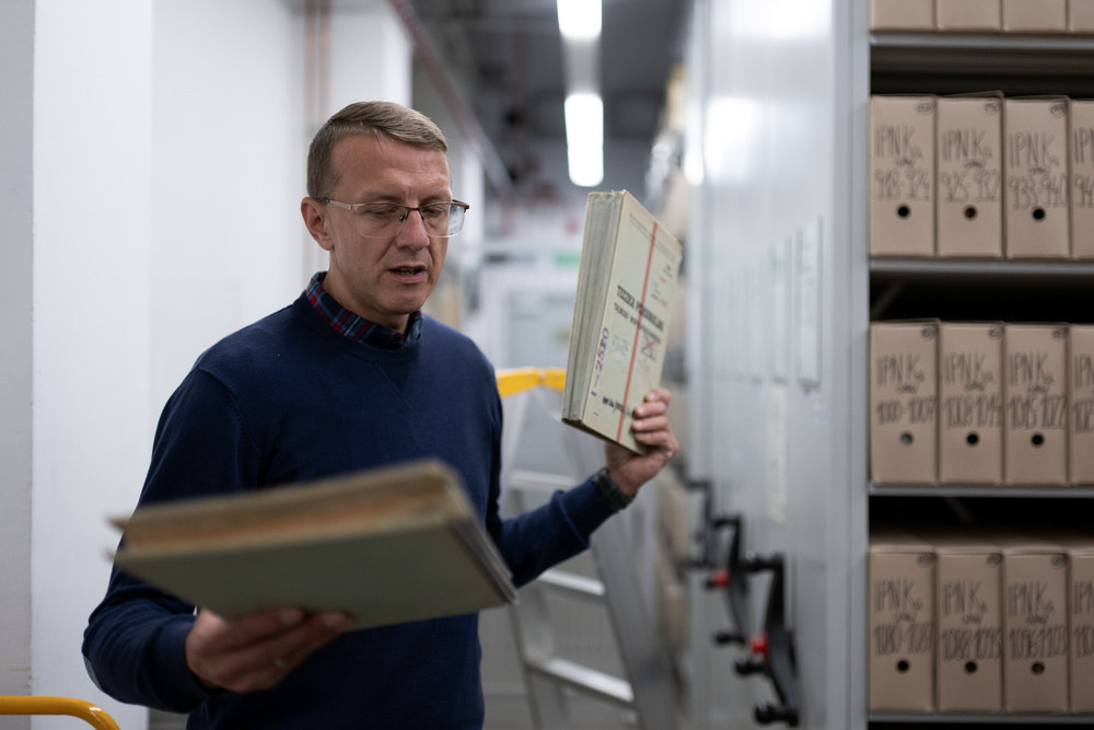 Zajęcia edukacyjne „Co kryją archiwa IPN?“. Fot.: IPN Krzysztof Łojko