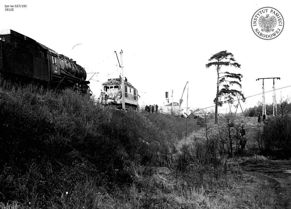 Zderzenie pociągów w Kaletach w listopadzie 1977 r. (IPN Ka 027/193)