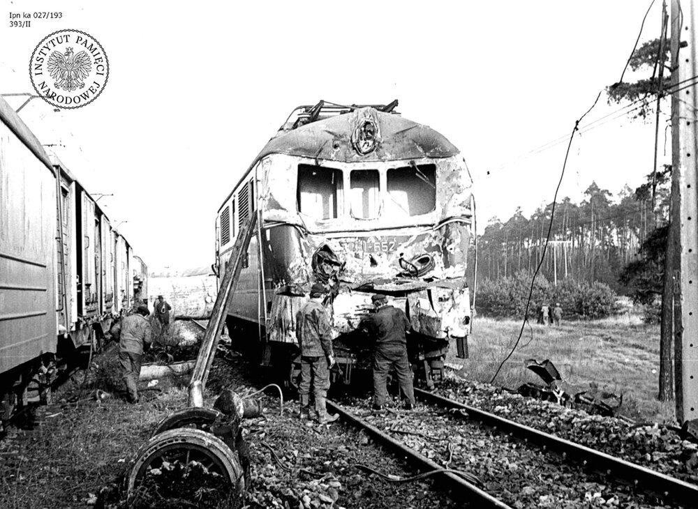 Zderzenie pociągów w Kaletach w listopadzie 1977 r. (IPN Ka 027/193)