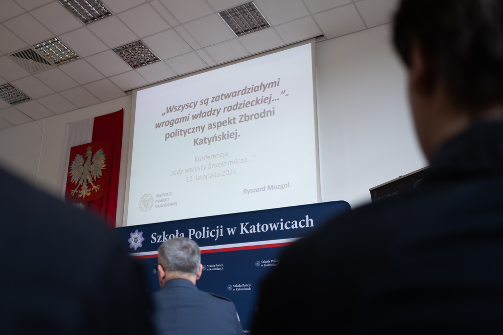 Konferencja „Gdy wszyscy bracia milczą” – Katowice, 12 listopada 2025 r. Fot.: IPN Krzysztof Łojko