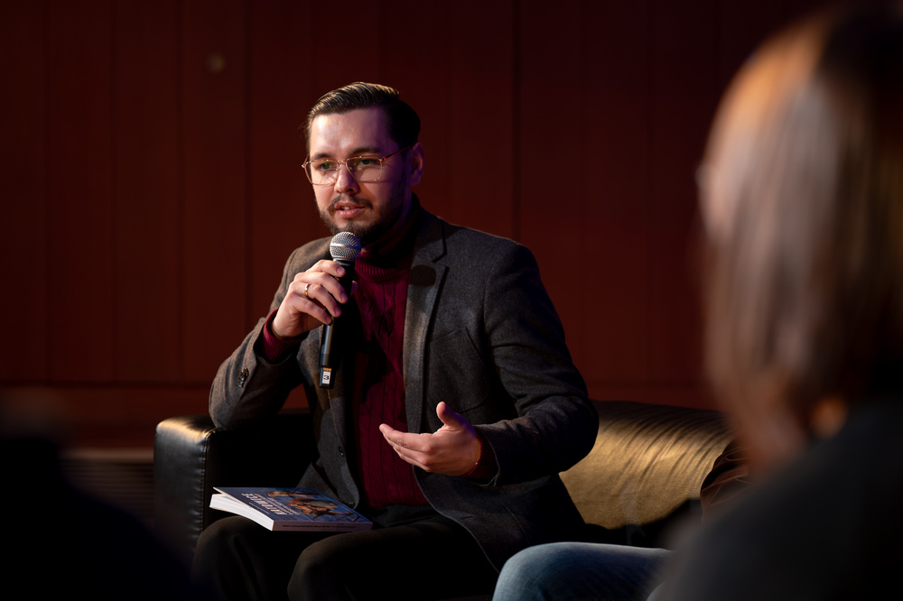 Słuchanie w ciemnościach „Po prostu Korfanty” – Katowice, 15 listopada 2025. Fot.: IPN Krzysztof Łojko