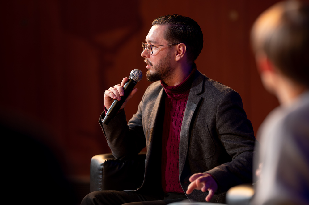 Słuchanie w ciemnościach „Po prostu Korfanty” – Katowice, 15 listopada 2025. Fot.: IPN Krzysztof Łojko