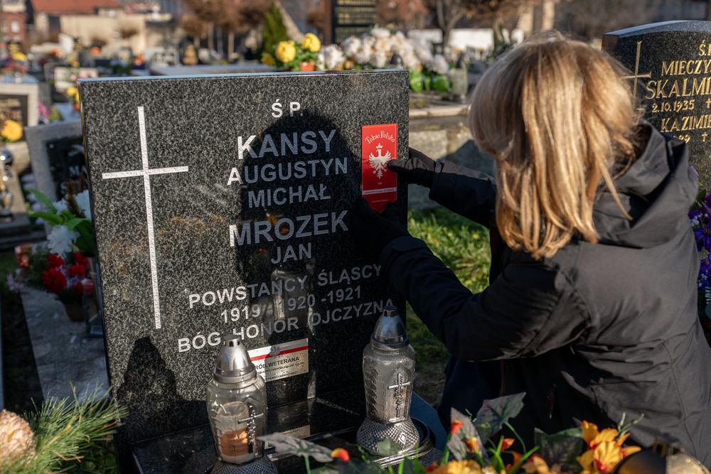 Uhonorowaliśmy Powstańców Śląskich w Chorzowie znakiem pamięci Tobie Polsko. Fot.: IPN Krzysztof Łojko