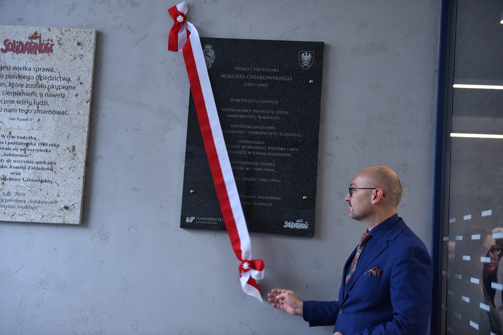 Upamiętniono prof. Augusta Chełkowskiego w Katowicach. Fot. Monika Kobylańska