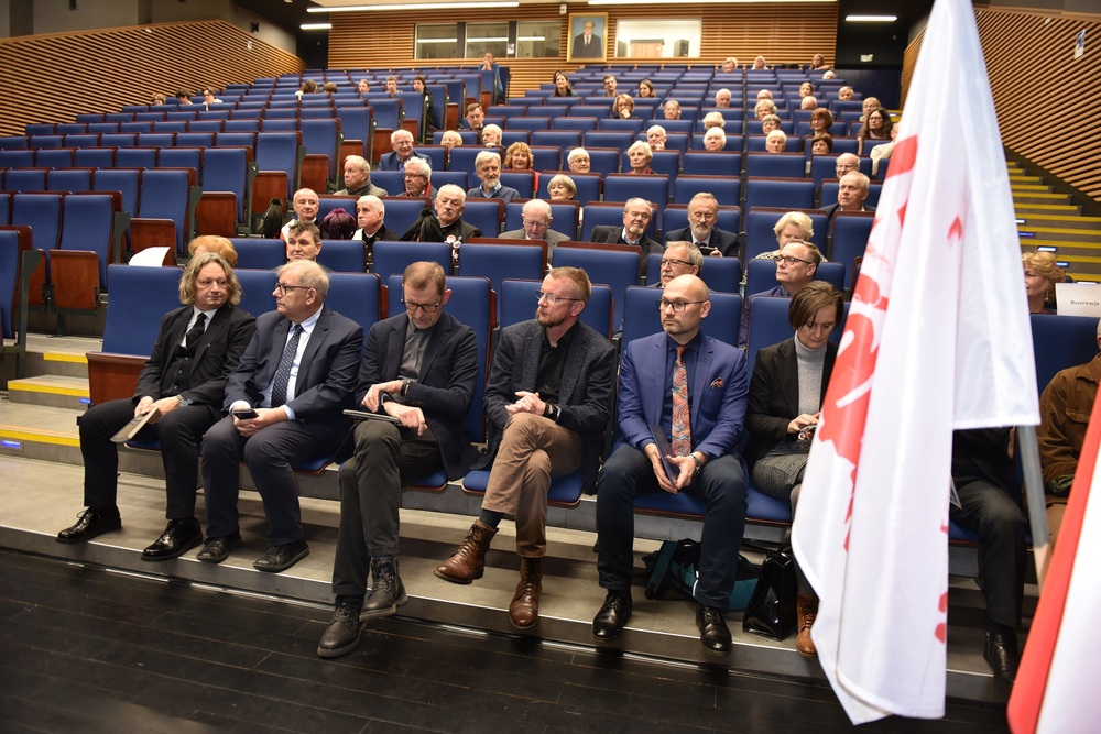 Upamiętniono prof. Augusta Chełkowskiego w Katowicach. Fot. Monika Kobylańska