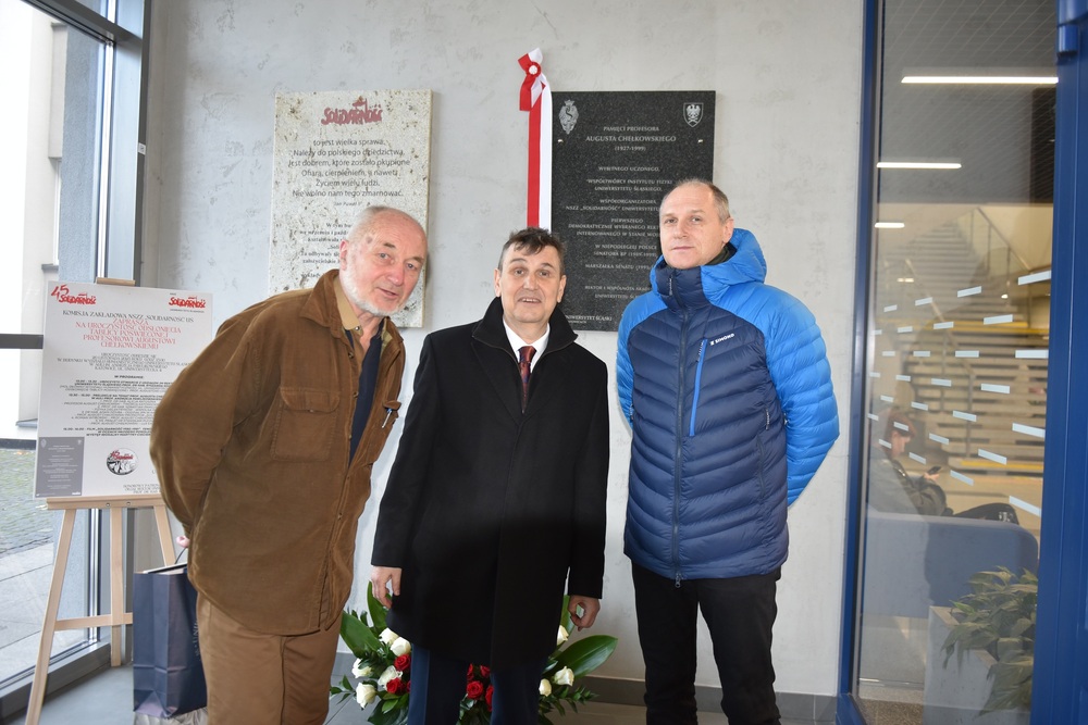 Upamiętniono prof. Augusta Chełkowskiego w Katowicach. Fot. Monika Kobylańska