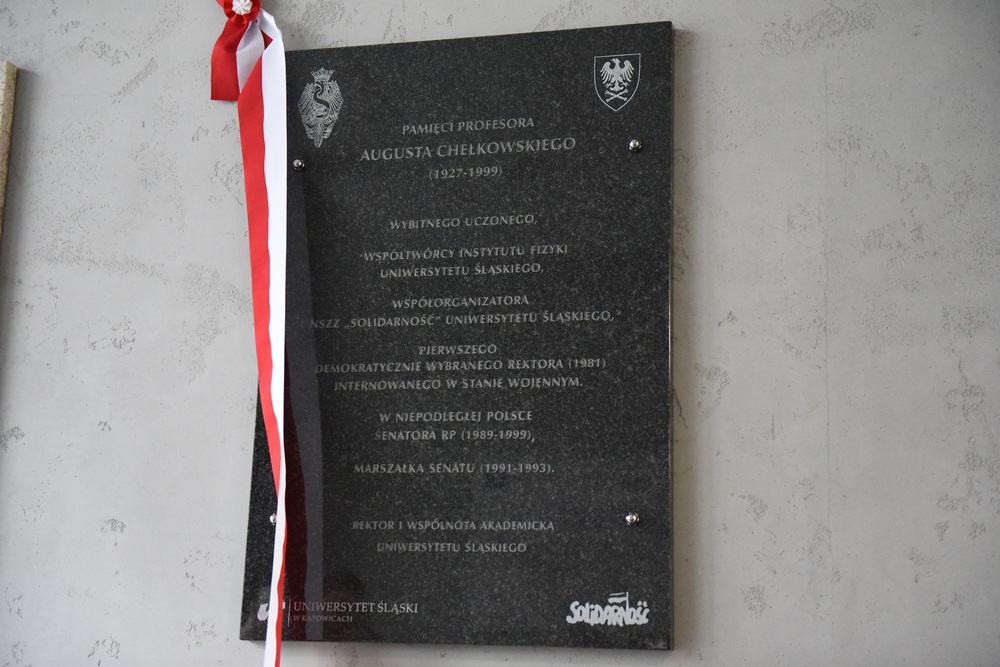 Upamiętniono prof. Augusta Chełkowskiego w Katowicach. Fot. Monika Kobylańska