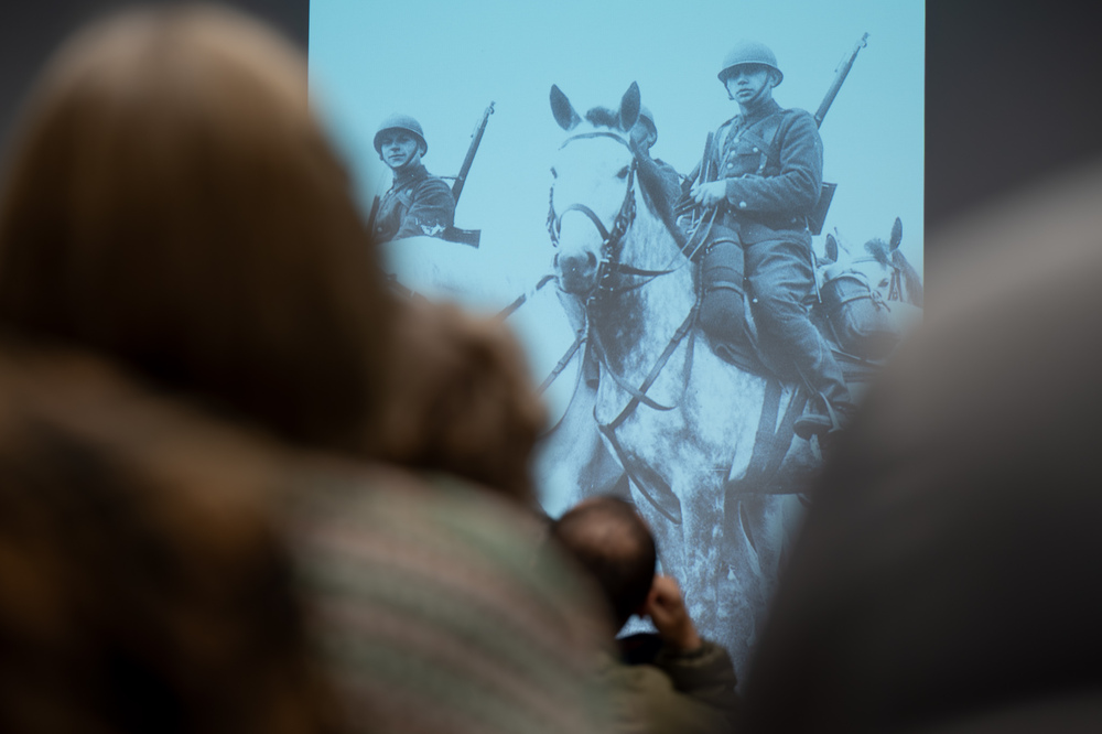 Wykład Adama Kurusa „Nieznane fakty o boju Wołyńskiej Brygady Kawalerii pod Mokrą 1 IX 1939”. Fot.: IPN Krzysztof Łojko