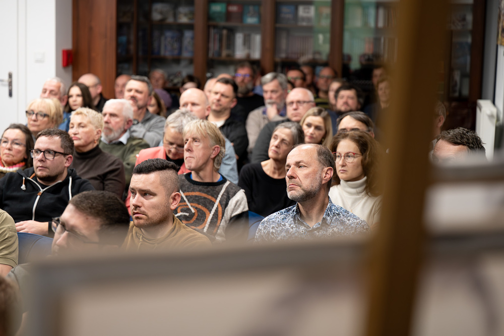 Wykład Adama Kurusa „Nieznane fakty o boju Wołyńskiej Brygady Kawalerii pod Mokrą 1 IX 1939”. Fot.: IPN Krzysztof Łojko