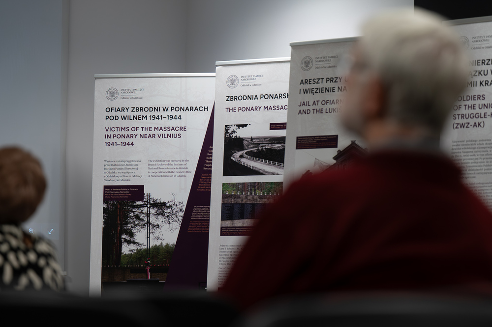 Wykład Przemysława Namsołka „Wileńska Golgota. Zbrodnia w Ponarach 1941–1944”. Fot.: IPN Krzysztof Łojko