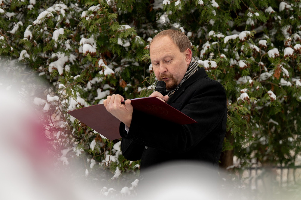 Uroczystość oznaczenia grobu obrońcy Lwowa śp. Ludwika Giebułtowicza plakietą „Grób Weterana Walk o Wolność i Niepodległość Polski”. Fot.: IPN Krzysztof Łojko