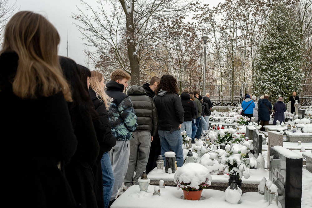 Uroczystość oznaczenia grobu obrońcy Lwowa śp. Ludwika Giebułtowicza plakietą „Grób Weterana Walk o Wolność i Niepodległość Polski”. Fot.: IPN Krzysztof Łojko