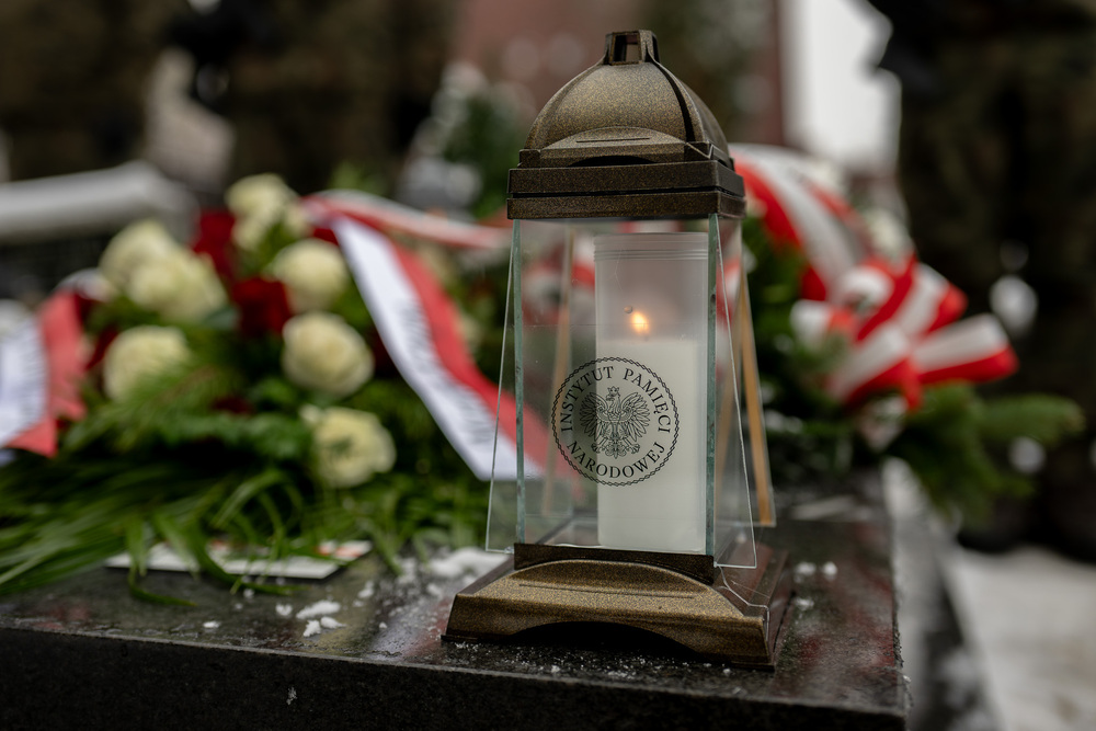 Uroczystość oznaczenia grobu obrońcy Lwowa śp. Ludwika Giebułtowicza plakietą „Grób Weterana Walk o Wolność i Niepodległość Polski”. Fot.: IPN Krzysztof Łojko