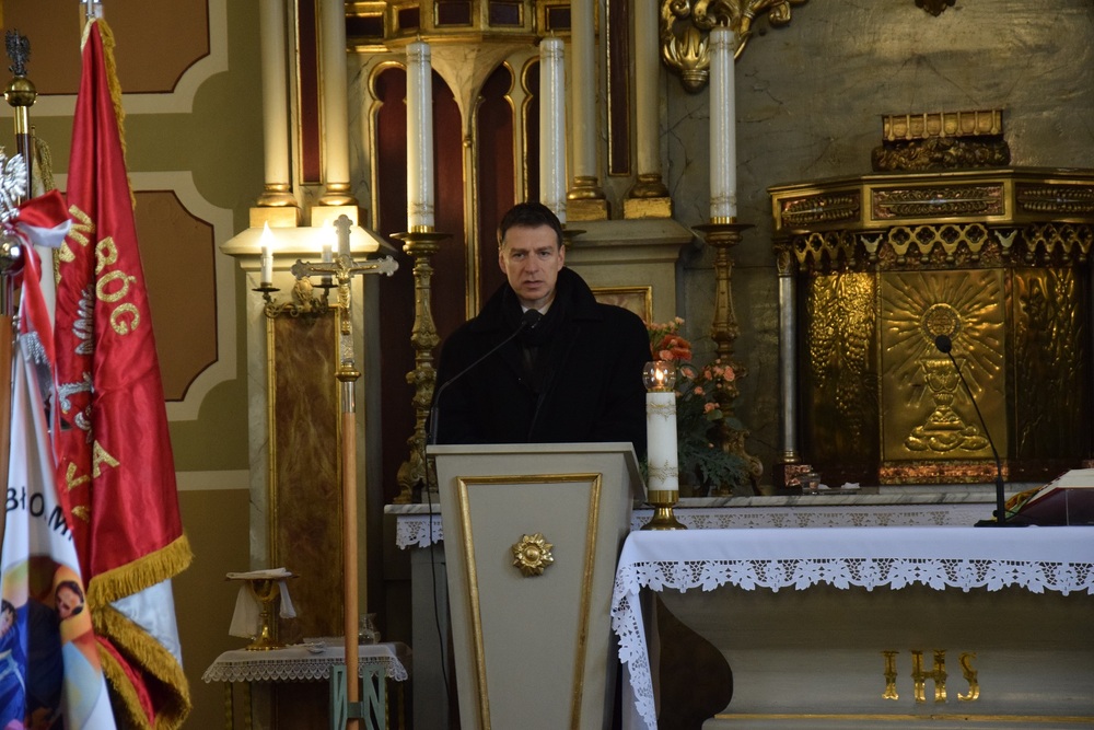 Upamiętnienie sierż. Józefa Kaisera oraz ppłk. Władysława Steblika w Żywcu. Fot. Danuta Mikoda/IPN