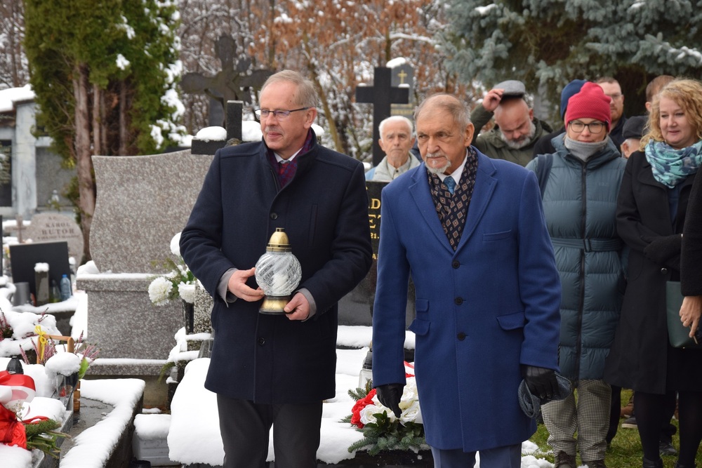 Upamiętnienie sierż. Józefa Kaisera oraz ppłk. Władysława Steblika w Żywcu. Fot. Danuta Mikoda/IPN