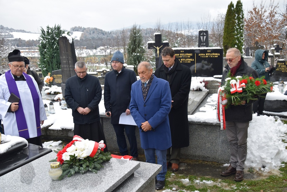 Upamiętnienie sierż. Józefa Kaisera oraz ppłk. Władysława Steblika w Żywcu. Fot. Danuta Mikoda/IPN