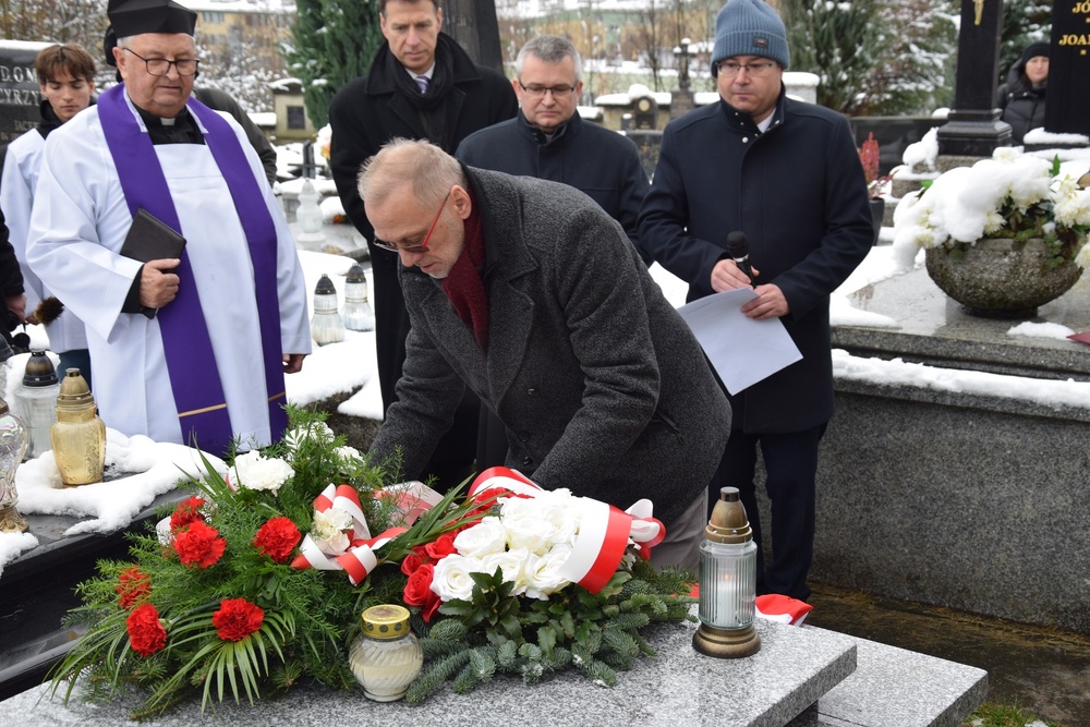 Upamiętnienie sierż. Józefa Kaisera oraz ppłk. Władysława Steblika w Żywcu. Fot. Danuta Mikoda/IPN