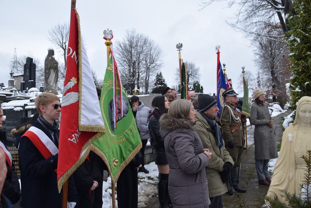 Upamiętnienie sierż. Józefa Kaisera oraz ppłk. Władysława Steblika w Żywcu. Fot. Danuta Mikoda/IPN