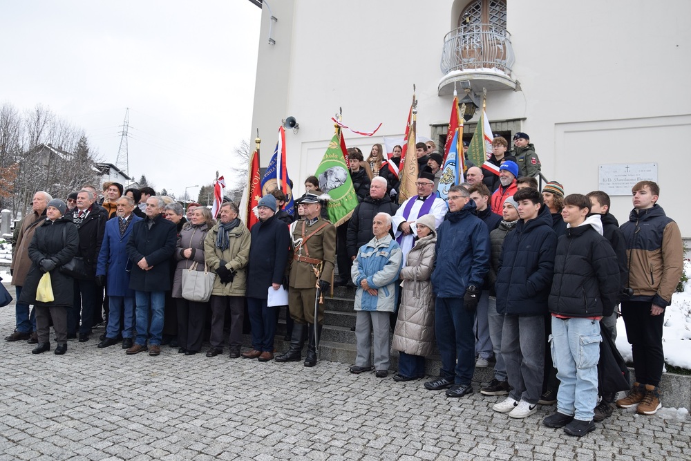 Upamiętnienie sierż. Józefa Kaisera oraz ppłk. Władysława Steblika w Żywcu. Fot. Danuta Mikoda/IPN