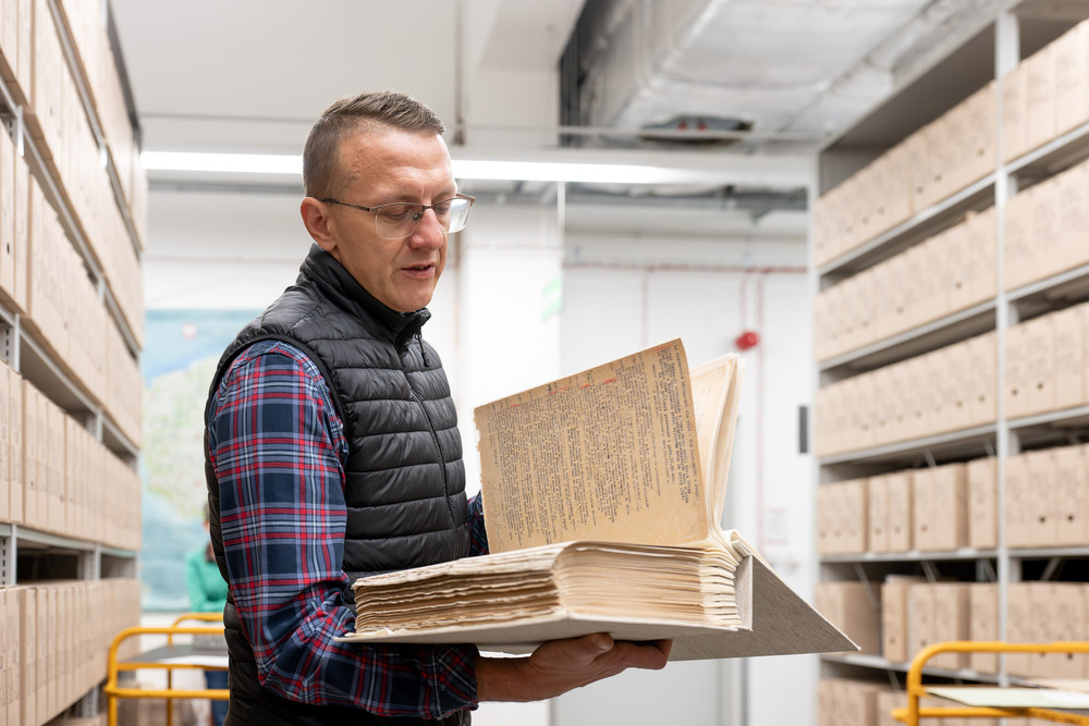 Zajęcia edukacyjne „Co kryją archiwa IPN?” – Katowice, 3 grudnia 2025. Fot. IPN Krzysztof Łojko