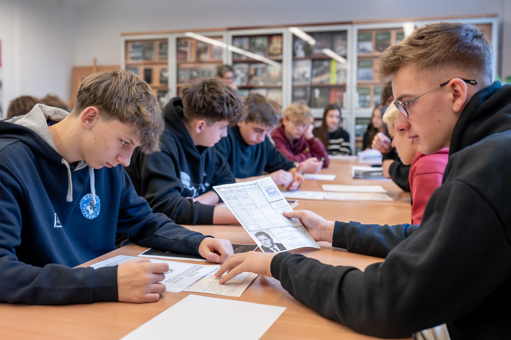 Zajęcia edukacyjne „Co kryją archiwa IPN?” – Katowice, 3 grudnia 2025. Fot. IPN Krzysztof Łojko