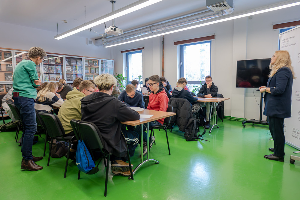 Zajęcia edukacyjne „Co kryją archiwa IPN?” – Katowice, 3 grudnia 2025. Fot. IPN Krzysztof Łojko