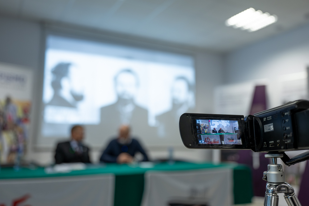 Cykl spotkań 45 lat „Solidarności" Śląsko-Dąbrowskiej – ludzie i struktury. Fot.: IPN Krzysztof Łojko