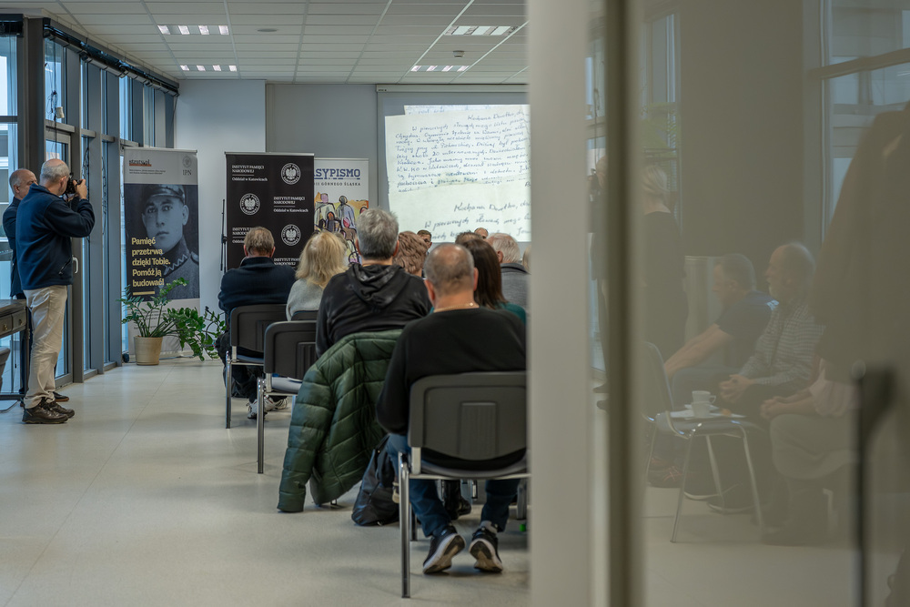 Cykl spotkań 45 lat „Solidarności" Śląsko-Dąbrowskiej – ludzie i struktury. Fot.: IPN Krzysztof Łojko