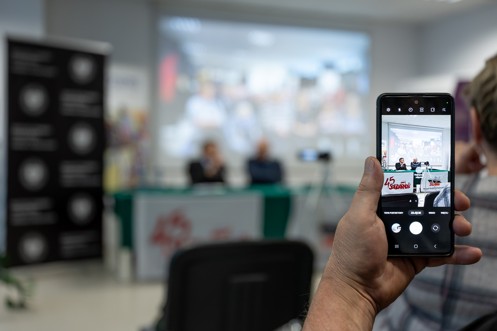 Cykl spotkań 45 lat „Solidarności" Śląsko-Dąbrowskiej – ludzie i struktury. Fot.: IPN Krzysztof Łojko
