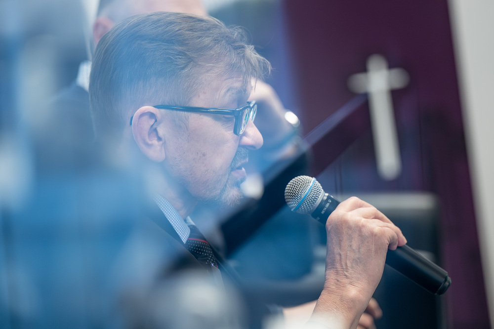 Cykl spotkań 45 lat „Solidarności" Śląsko-Dąbrowskiej – ludzie i struktury. Fot.: IPN Krzysztof Łojko