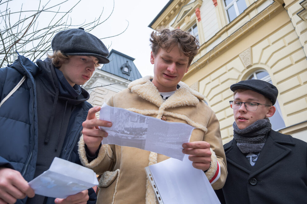 8. edycja Gry Miejskiej „Tropami Solidarności” – Bielsko-Biała, 13 grudnia 2025. Fot.: IPN Krzysztof Łojko