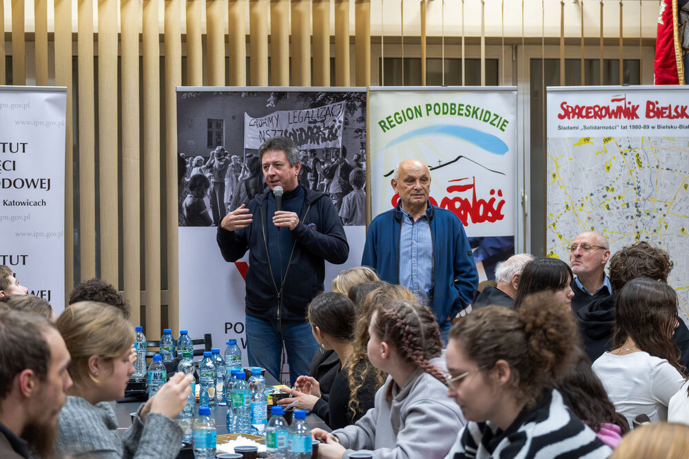 8. edycja Gry Miejskiej „Tropami Solidarności” – Bielsko-Biała, 13 grudnia 2025. Fot.: IPN Krzysztof Łojko