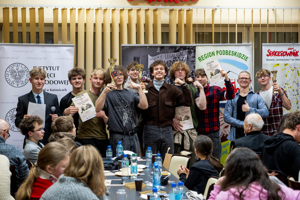 8. edycja Gry Miejskiej „Tropami Solidarności” – Bielsko-Biała, 13 grudnia 2025. Fot.: IPN Krzysztof Łojko