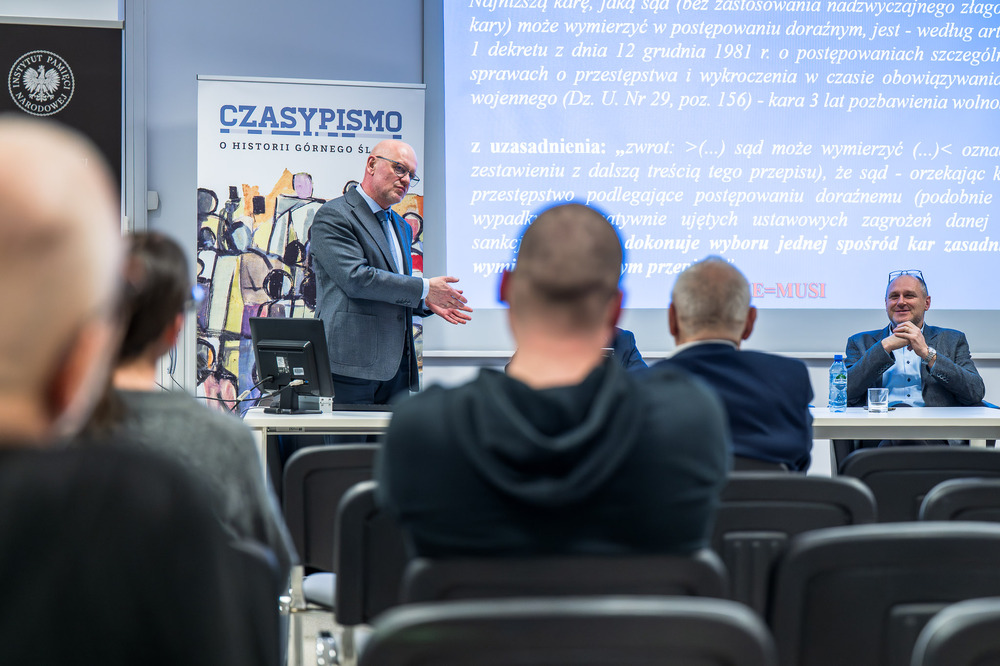 Promocja publikacji „Strajki grudniowe 1981 roku w województwie katowickim. Studia i materiały” – Katowice, 18 grudnia 2025. Fot.: IPN Krzysztof Łojko