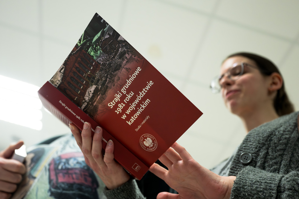 Promocja publikacji „Strajki grudniowe 1981 roku w województwie katowickim. Studia i materiały” – Katowice, 18 grudnia 2025. Fot.: IPN Krzysztof Łojko