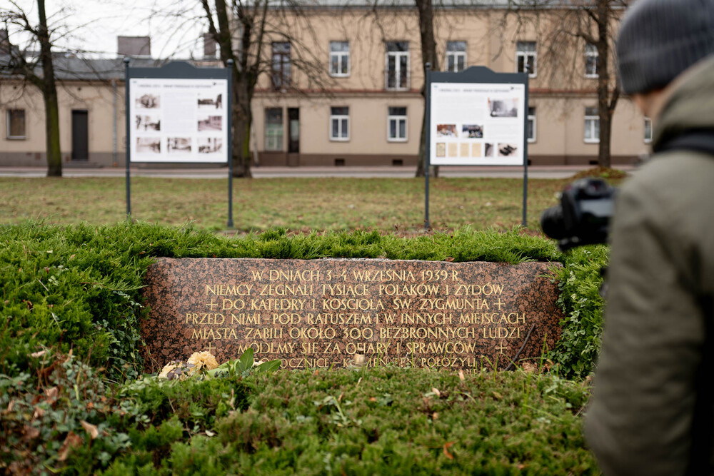 Zdjęcia zakulisowe filmu Niemcy zamknęli tu 50 tysięcy ludzi... Fot.: IPN Krzysztof Łojko