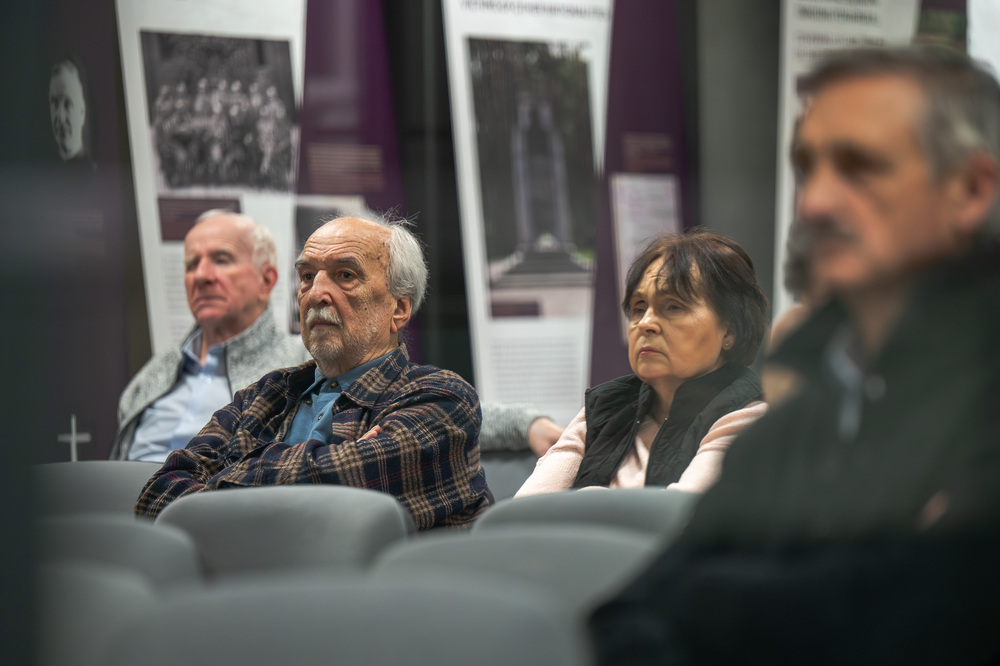 Wykład Ryszarda Mozgola „Między Wołyniem a Lozanną. Emanuel Małyński – kresowy ziemianin, sportowiec, publicysta”. Fot.: IPN Krzysztof Łojko