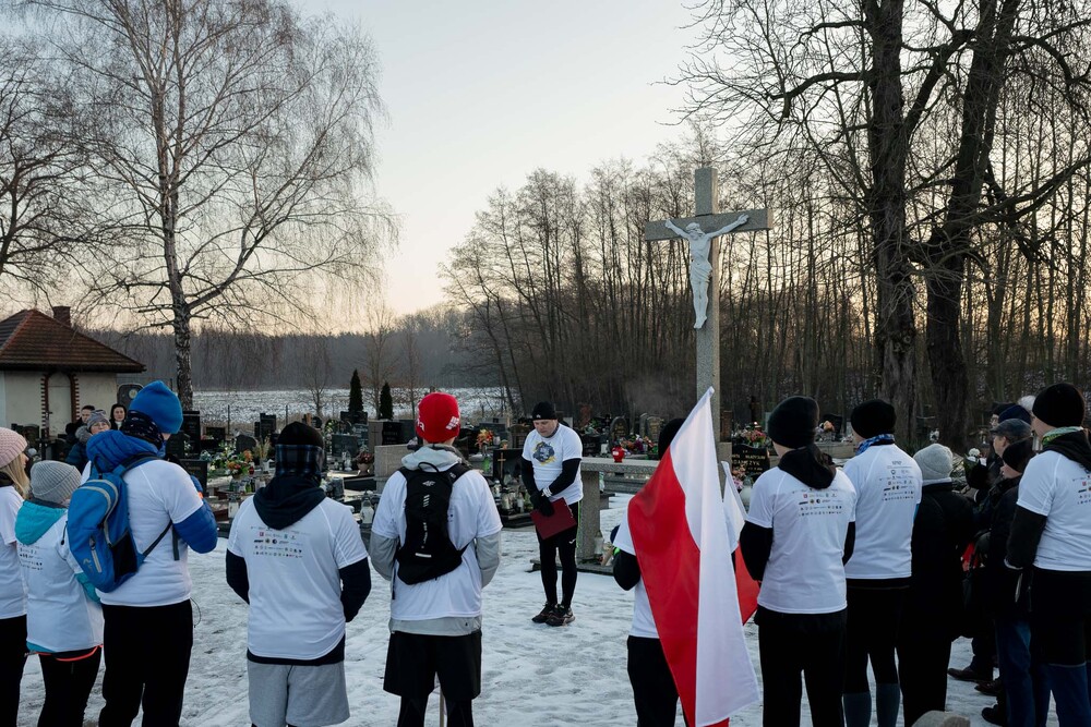 Uroczystości upamiętniające ofiary Marszu Śmierci. Inauguracja VII Biegu Pamięci ze Światłem Pokoju. 18 stycznia 2026. Fot.: IPN Krysztof Łojko