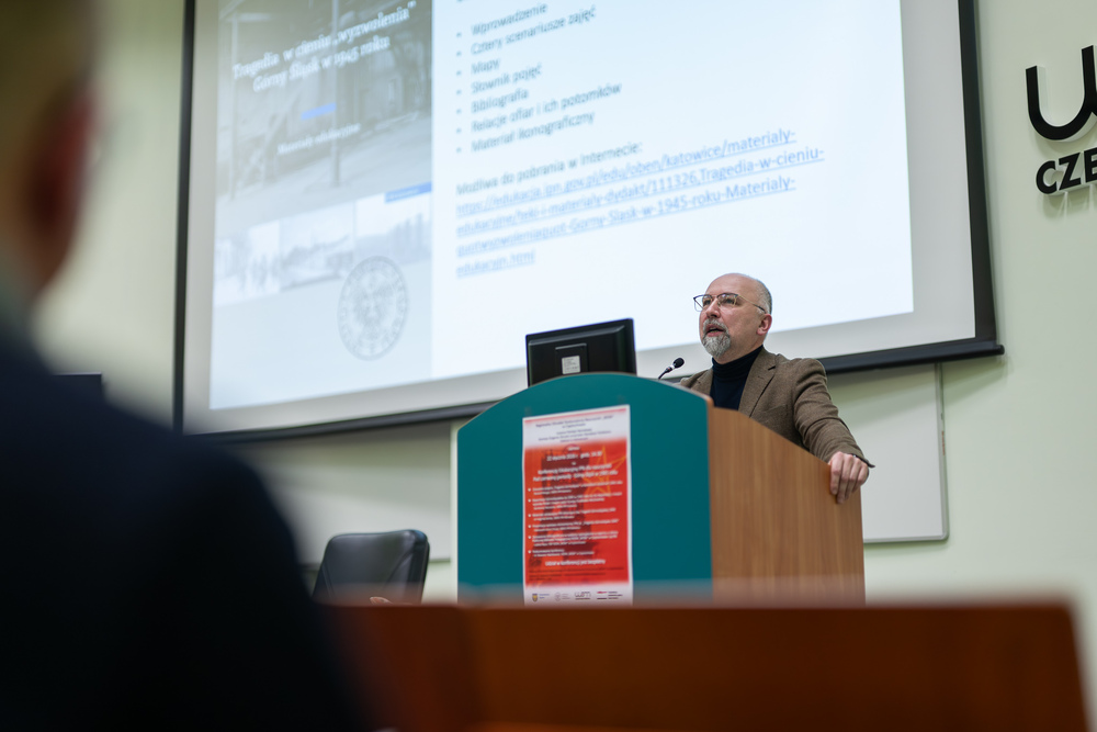 Konferencja „Pod czerwoną gwiazdą – Górny Śląsk w 1945 roku” w Częstochowie. Fot.: IPN Krzysztof Łojko