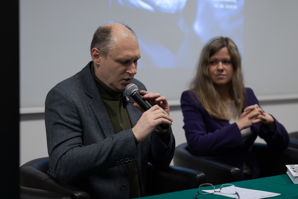 Andrzej Rozpłochowski bohaterem drugiego spotkania w ramach cyklu 45 lat „Solidarności" Śląsko-Dąbrowskiej – ludzie i struktury. Fot.: IPN Krzysztof Łojko