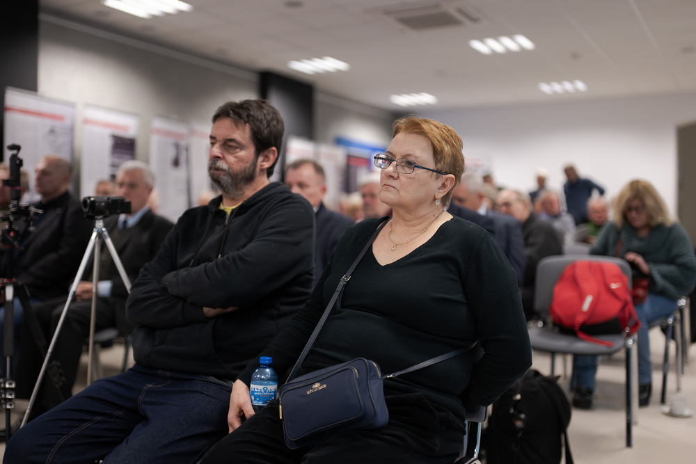 Andrzej Rozpłochowski bohaterem drugiego spotkania w ramach cyklu 45 lat „Solidarności" Śląsko-Dąbrowskiej – ludzie i struktury. Fot.: IPN Krzysztof Łojko