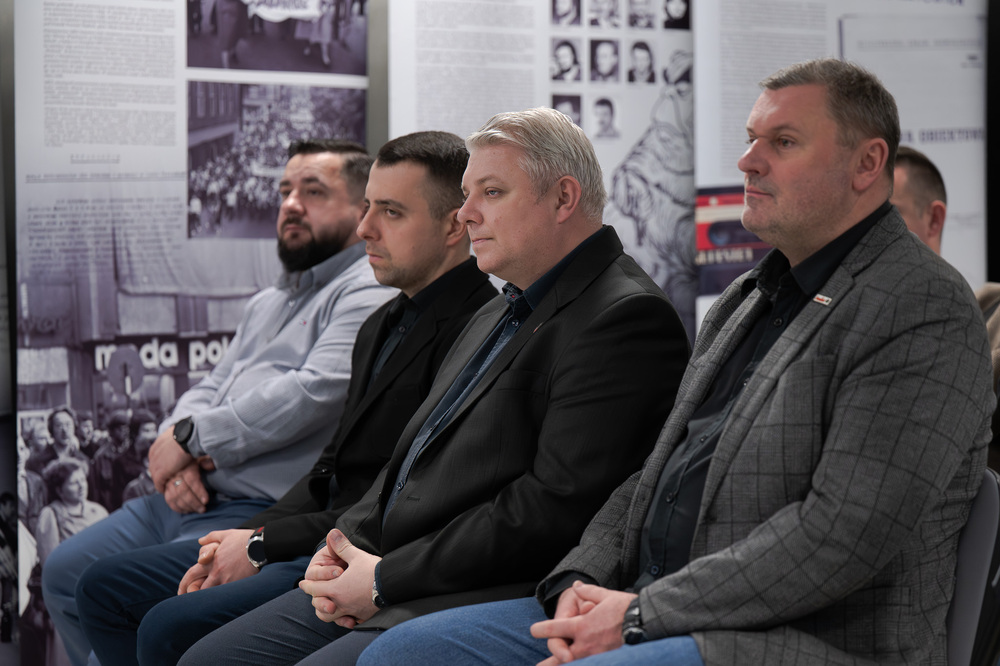 Andrzej Rozpłochowski bohaterem drugiego spotkania w ramach cyklu 45 lat „Solidarności" Śląsko-Dąbrowskiej – ludzie i struktury. Fot.: IPN Krzysztof Łojko