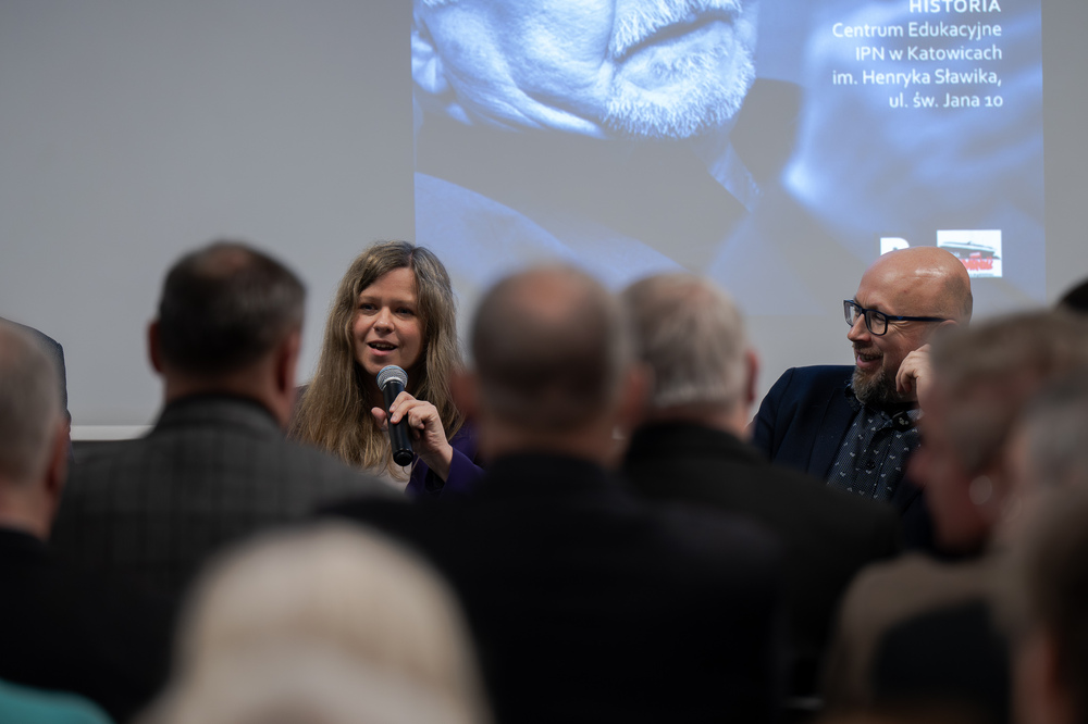 Andrzej Rozpłochowski bohaterem drugiego spotkania w ramach cyklu 45 lat „Solidarności" Śląsko-Dąbrowskiej – ludzie i struktury. Fot.: IPN Krzysztof Łojko