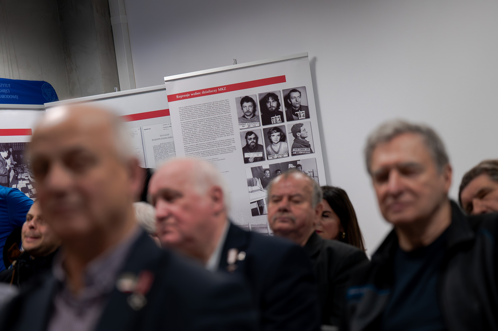 Andrzej Rozpłochowski bohaterem drugiego spotkania w ramach cyklu 45 lat „Solidarności" Śląsko-Dąbrowskiej – ludzie i struktury. Fot.: IPN Krzysztof Łojko