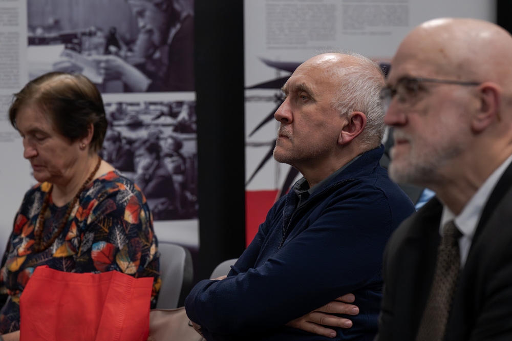 Andrzej Rozpłochowski bohaterem drugiego spotkania w ramach cyklu 45 lat „Solidarności" Śląsko-Dąbrowskiej – ludzie i struktury. Fot.: IPN Krzysztof Łojko