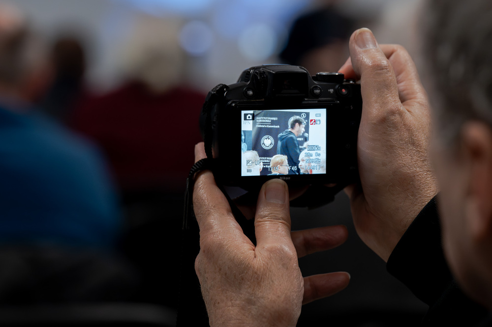 Andrzej Rozpłochowski bohaterem drugiego spotkania w ramach cyklu 45 lat „Solidarności" Śląsko-Dąbrowskiej – ludzie i struktury. Fot.: IPN Krzysztof Łojko