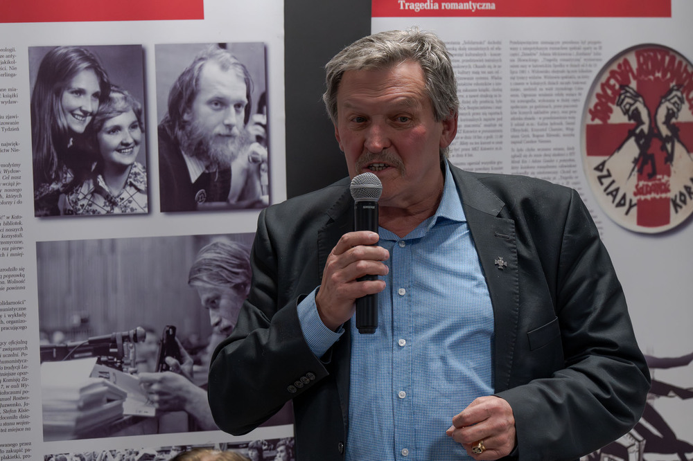 Andrzej Rozpłochowski bohaterem drugiego spotkania w ramach cyklu 45 lat „Solidarności" Śląsko-Dąbrowskiej – ludzie i struktury. Fot.: IPN Krzysztof Łojko