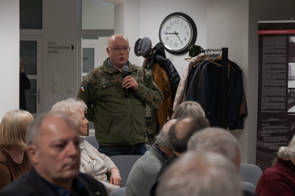 Andrzej Rozpłochowski bohaterem drugiego spotkania w ramach cyklu 45 lat „Solidarności" Śląsko-Dąbrowskiej – ludzie i struktury. Fot.: IPN Krzysztof Łojko