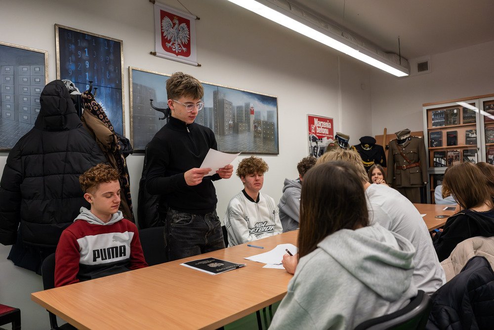 Zajęcia edukacyjne „Co kryją archiwa IPN?” – Katowice, 28 stycznia 2026. Fot.: IPN Krzysztof Łojko